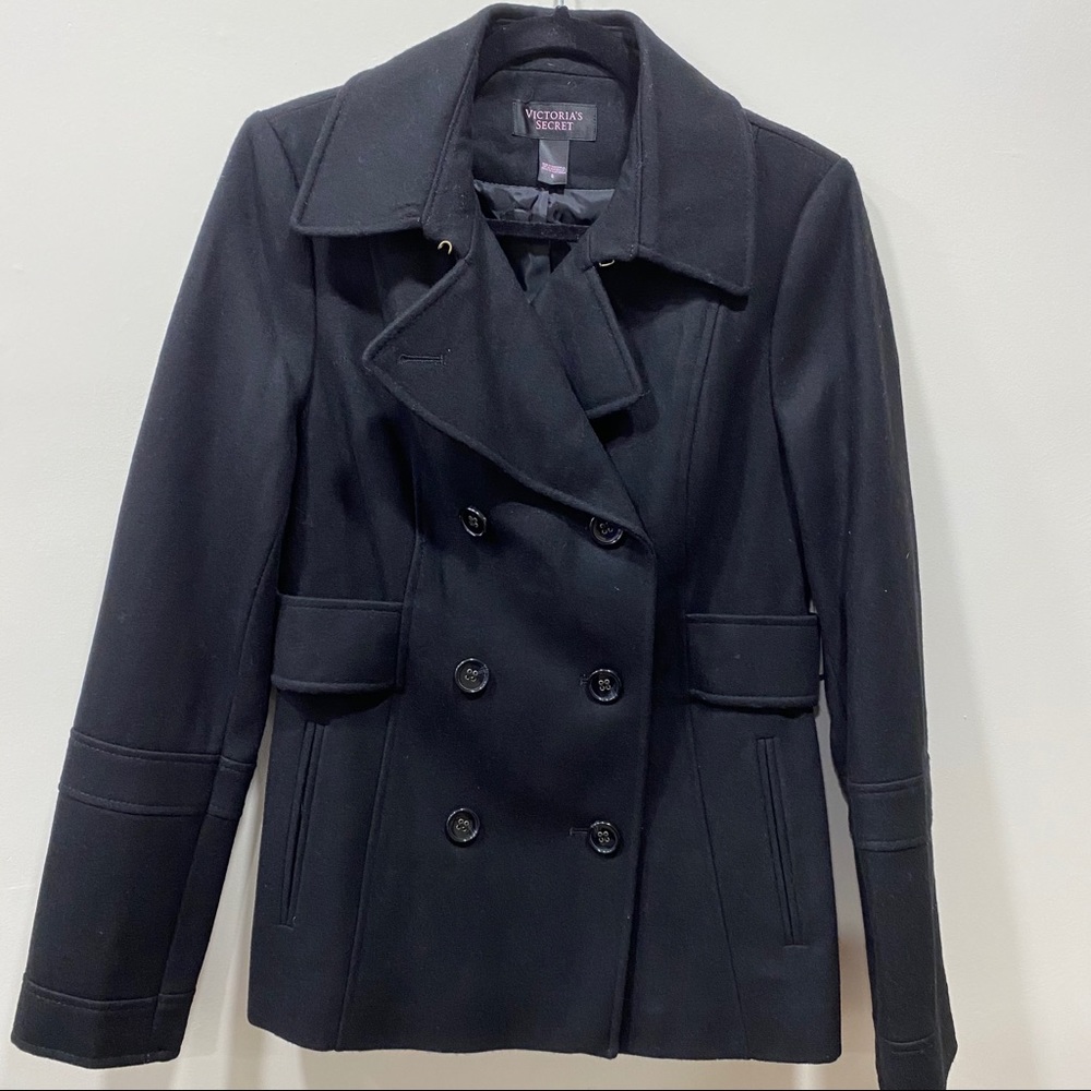 Victoria Secret Women’s Black Peacoat